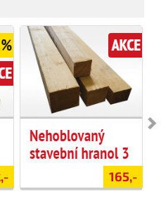 Nehoblovaný stavební hranol 3