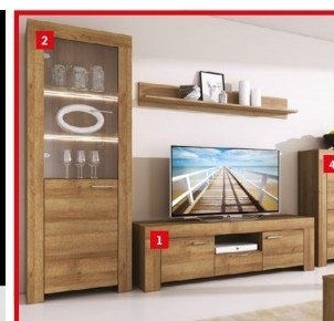TV stolek s policí