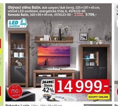 Obývací stěna Balin