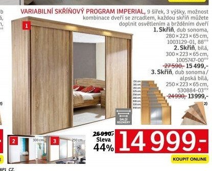 Variabilní skříňový program Imperial
