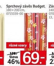 Sprchový závěs Budget