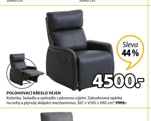 POLOHOVACÍ KŘESLO VEJEN