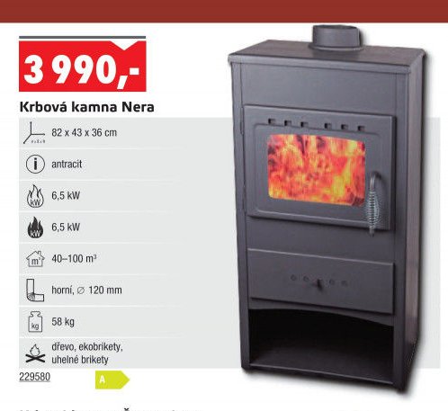 Krbová kamna Nera