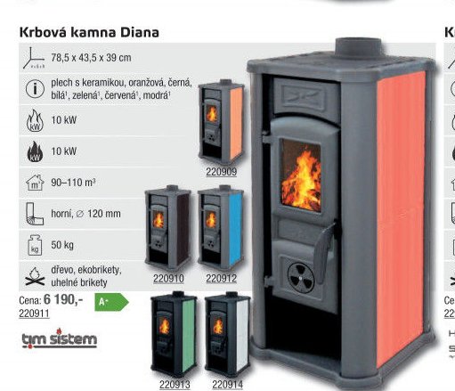 Krbová kamna Diana