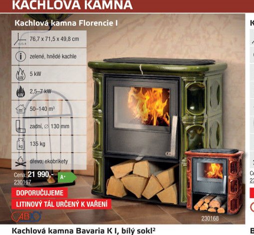 Kachlová kamna Florencie I