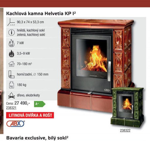 Kachlová kamna Helvetia KP I