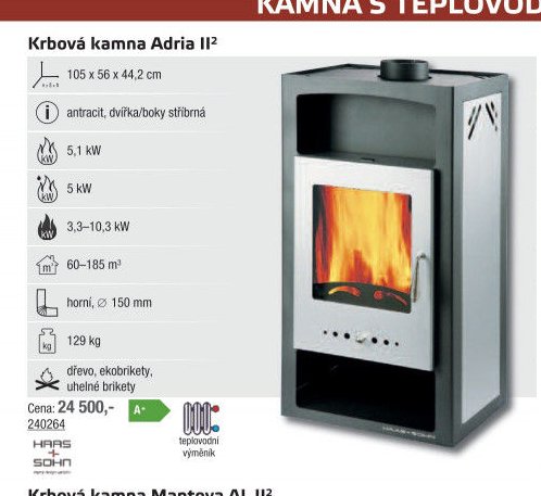 Krbová kamna Adria II