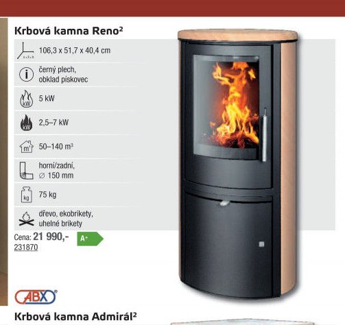 Krbová kamna Reno