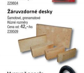 Žáruvzdorné desky