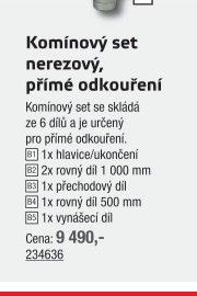 Komínový set nerezový, přímé odkouření