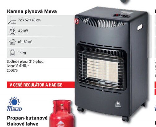 Kamna plynová Meva