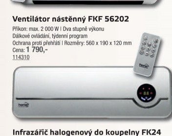 Ventilátor nástěnný FKF 56202