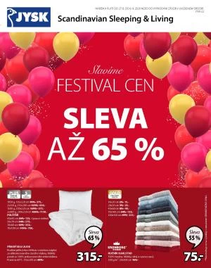akční leták Jysk 27.8.2020-9.9.2020
