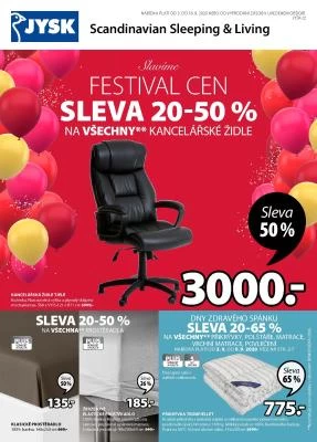 akční leták Jysk 3.9.2020-16.9.2020