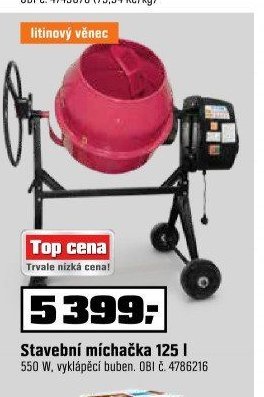 Stavební míchačka 125 l