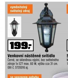 Venkovní nástěnné svítidlo
