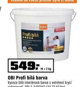 OBI Profi bílá barva