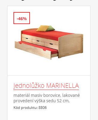 Jednolůžko MARINELLA