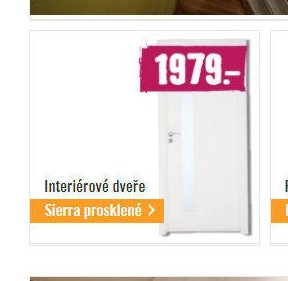 Interiérové dveře Sierra prosklené