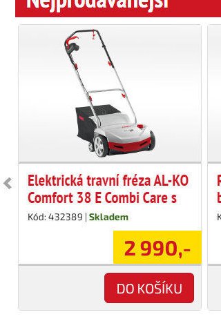 Elektrická travní fréza AL-KO Comfort 38 E Combi Care