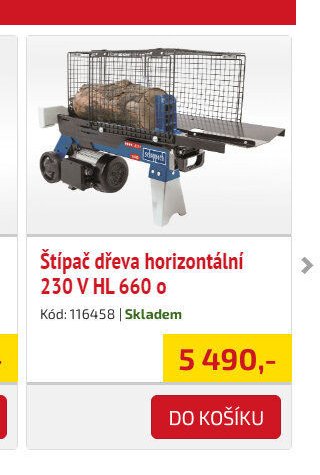 Štípač dřeva horizontální 230 V HL 660