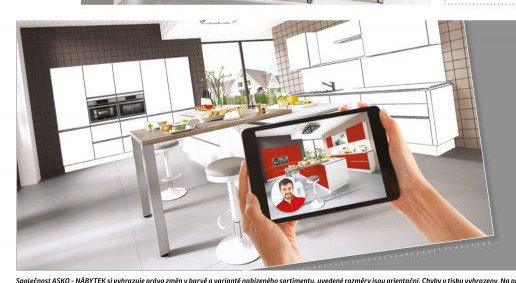 Kuchyně online tablet prezentace