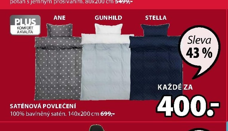 SATÉNOVÁ POVLEČENÍ