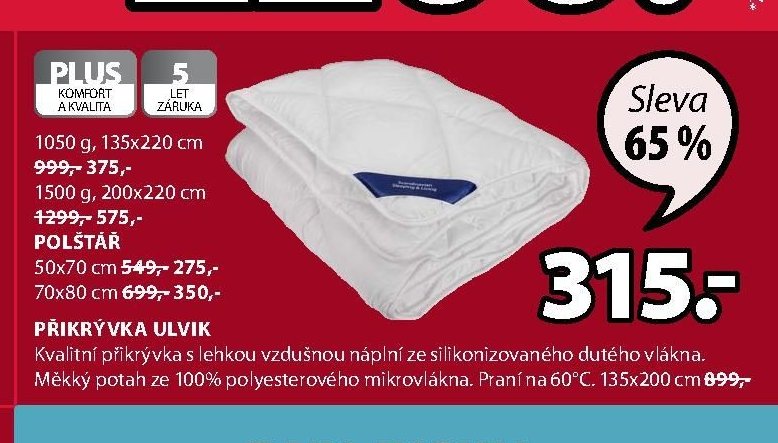 PŘIKRÝVKA ULVIK