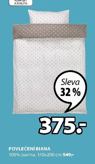 POVLEČENÍ BIANA 100% bavlna, 140x200 cm