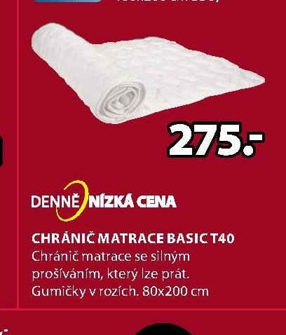 Chránič matrace BASIC T40