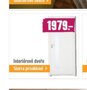 Interiérové dveře Sierra prosklené