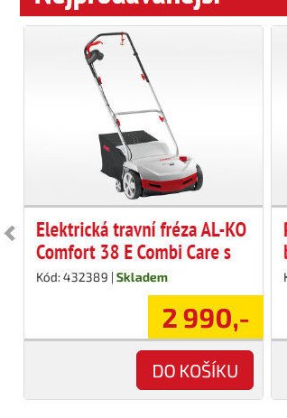 Elektrická travní fréza AL-KO Comfort 38 E Combi Care