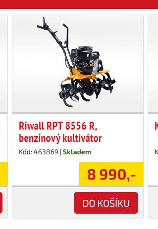 Riwall RPT 8556 R, benzínový kultivátor
