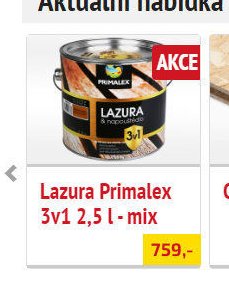 Lazura Primalex 3v1 2,5 l - mix