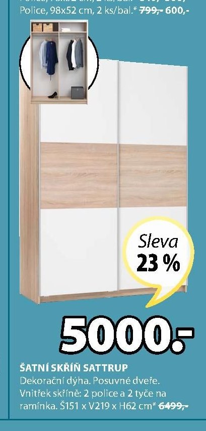Šatní skříň Sattrup