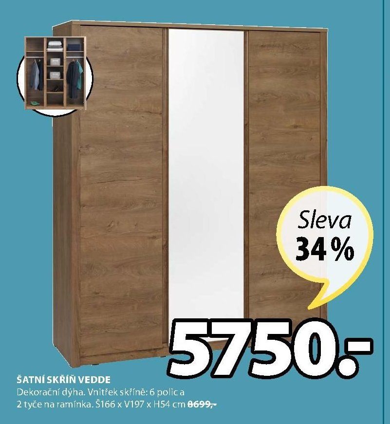 Šatní skříň Vedde