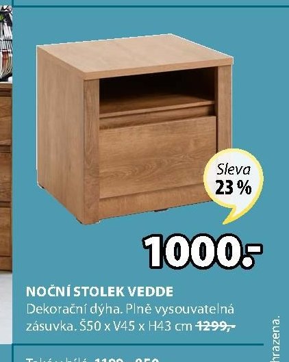 NOČNÍ STOLEK VEDDE