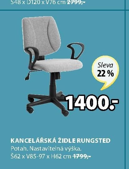 KANCELÁŘSKÁ ŽIDLE RUNGSTED