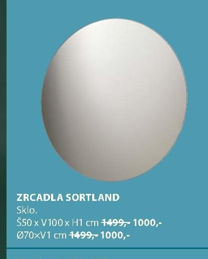 Zrcadlo SORTLAND kulaté