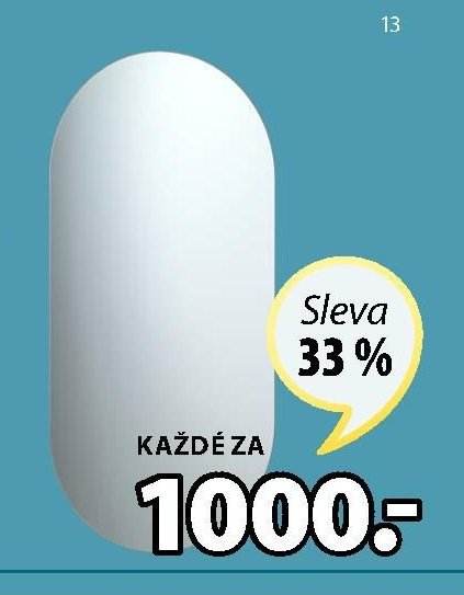 Zrcadlo SORTLAND oválné
