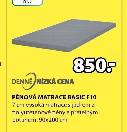 PĚNOVÁ MATRACE BASIC F10