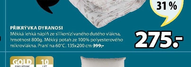 PŘIKRÝVKA DYRANOSI