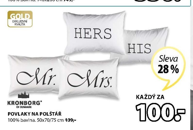 Povlaky na polštář