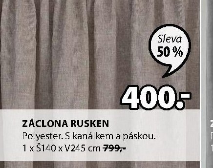 ZÁCLONA RUSKEN