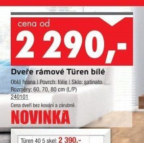 Dveře rámové Türen bílé