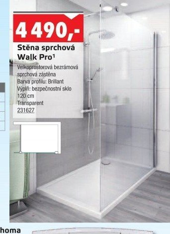 Stěna sprchová Walk Pro