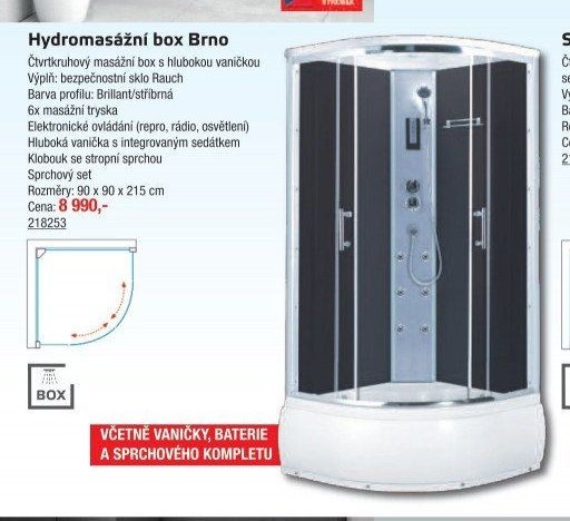 Hydromasážní box Brno