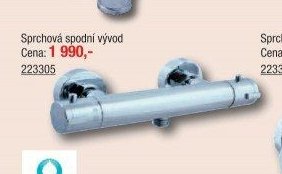 Termostatická baterie sprchová spodní vývod