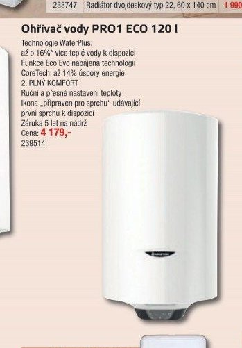 Ohřívač vody PRO1 ECO 120 l