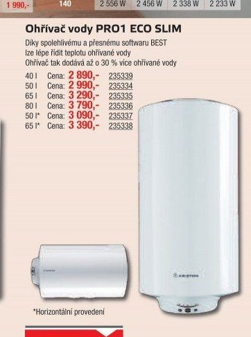 Ohřívač vody PRO1 ECO SLIM